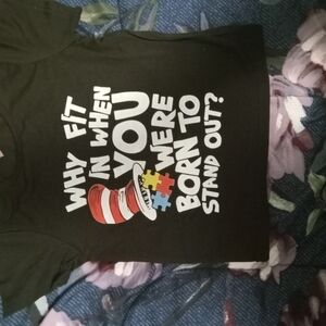 Kids Black Graphic T-Shirt